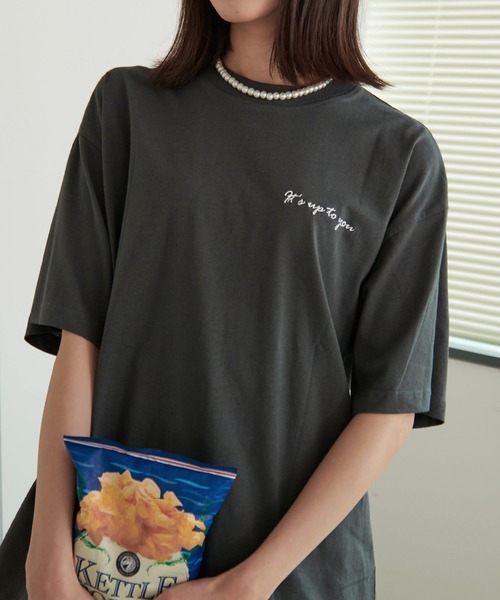 SILVER BULLET（シルバーバレット）の「『LOUIS CHAVLON/ルイシャブロン』ピグメント風フラワー半袖Tシャツ【Z】（Tシャツ/カットソー・レディース・ブラック系3/ブラック系1/ブラック系4/ブラック系2・LL/L/M）」の7枚目の写真