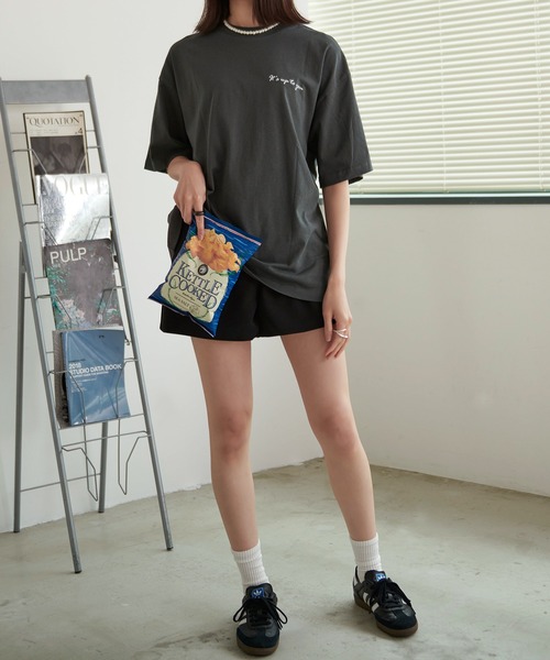 SILVER BULLET（シルバーバレット）の「『LOUIS CHAVLON/ルイシャブロン』ピグメント風フラワー半袖Tシャツ【Z】（Tシャツ/カットソー・レディース・ブラック系3/ブラック系1/ブラック系4/ブラック系2・LL/L/M）」の8枚目の写真