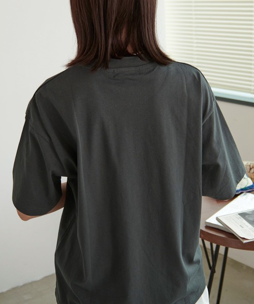 SILVER BULLET（シルバーバレット）の「『LOUIS CHAVLON/ルイシャブロン』ピグメント風フラワー半袖Tシャツ【Z】（Tシャツ/カットソー・レディース・ブラック系3/ブラック系1/ブラック系4/ブラック系2・LL/L/M）」の9枚目の写真