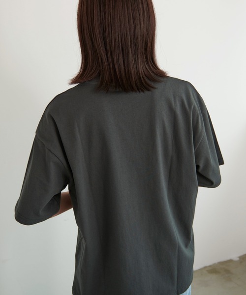 SILVER BULLET（シルバーバレット）の「『LOUIS CHAVLON/ルイシャブロン』ピグメント風フラワー半袖Tシャツ【Z】（Tシャツ/カットソー・レディース・ブラック系3/ブラック系1/ブラック系4/ブラック系2・LL/L/M）」の11枚目の写真