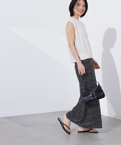 N.（N. Natural Beauty Basic）（エヌエヌナチュラルビューティーベーシック）の「ボクシーフレンチラメニット（ニット/セーター・レディース・オフホワイト/ブラウン/ピンク・MEDIUM）」の10枚目の写真