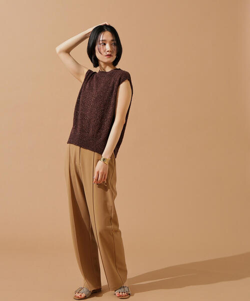 セール】ボクシーフレンチラメニット（ニット/セーター）｜N.（N