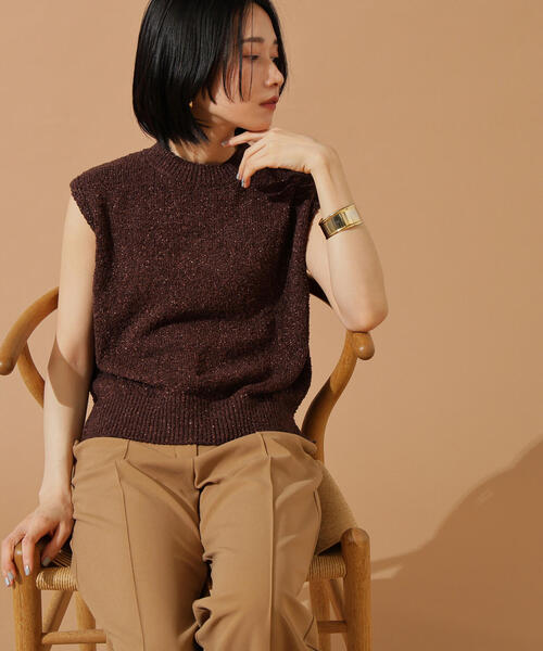 セール】ボクシーフレンチラメニット（ニット/セーター）｜N.（N