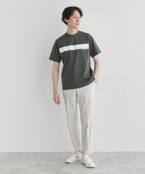 バープリントポンチTシャツ セール】バープリントポンチTシャツ（Tシャツ/カットソー