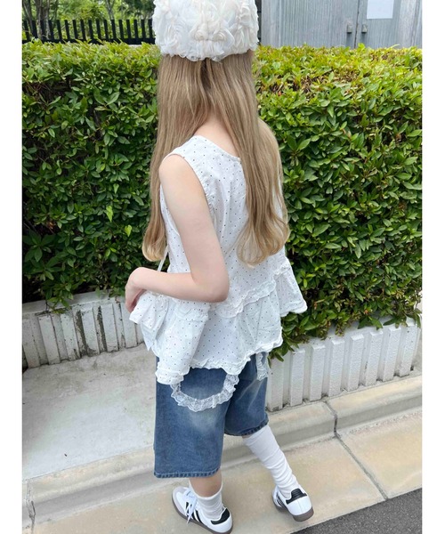 WC（ダブル シー）の「《2点セット》ミニショルダーセットドットタンクトップ（その他トップス・レディース・ホワイト/ブラック・FREE）」の10枚目の写真