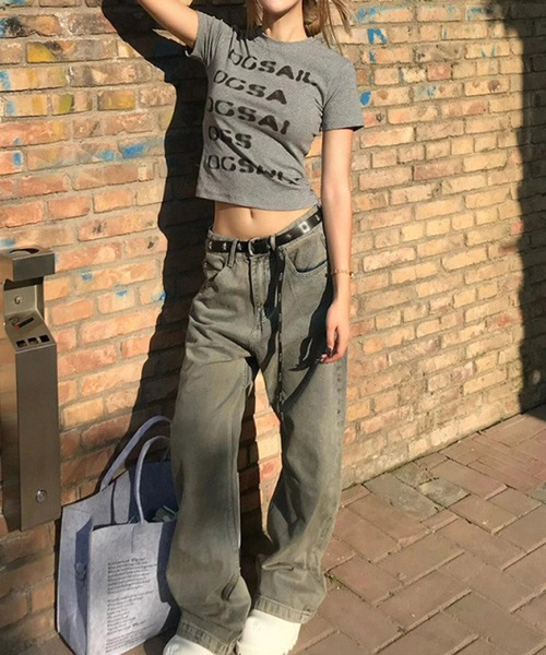 MEMECLE(メメクル)の「【 MEMECLE / メメクル 】レタリング プリントロゴTシャツ(Tシャツ/カットソー・レディース・ブラック/ホワイト/グレー・S/M)」の16枚目の写真