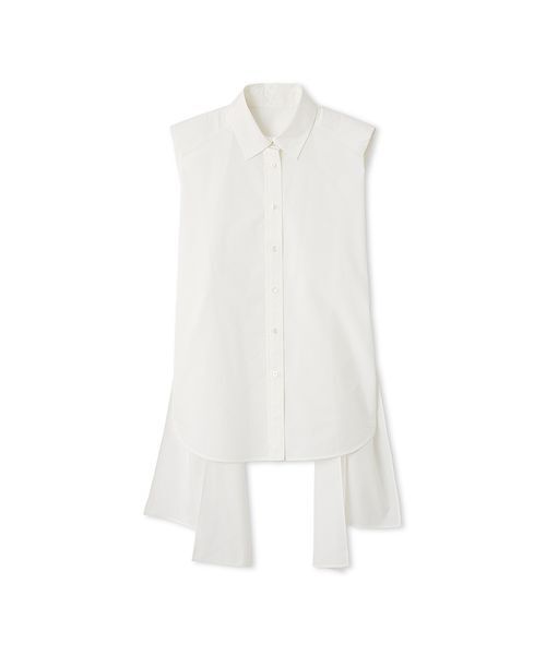 styling/（スタイリング）の「サイドリボンノースリーブシャツ（シャツ/ブラウス・レディース・ホワイト/イエロー/ブラック/ブルー・F）」の13枚目の写真