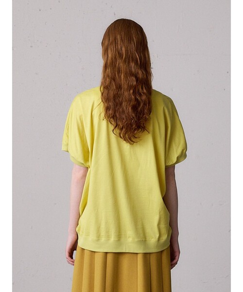 MidiUmi(ミディウミ)の「MidiUmi コクーンプルオーバー(Tシャツ/カットソー・レディース・ネイビー/イエロー/ブラック/チャコールグレー/オフホワイト・FREE)」の14枚目の写真