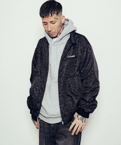 Subciety（サブサエティ）の「Leopard nylon blouson（ブルゾン・メンズ・グレー/ベージュ/ブラック・X-LARGE/SMALL/MEDIUM/LARGE）」の18枚目の写真