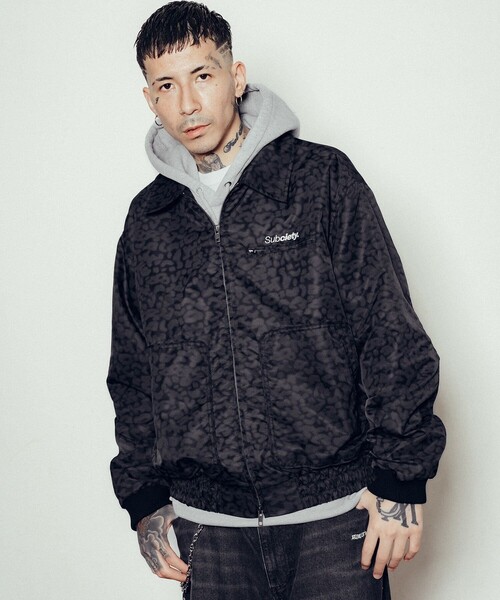 Subciety（サブサエティ）の「Leopard nylon blouson（ブルゾン・メンズ・グレー/ベージュ/ブラック・X-LARGE/SMALL/MEDIUM/LARGE）」の19枚目の写真