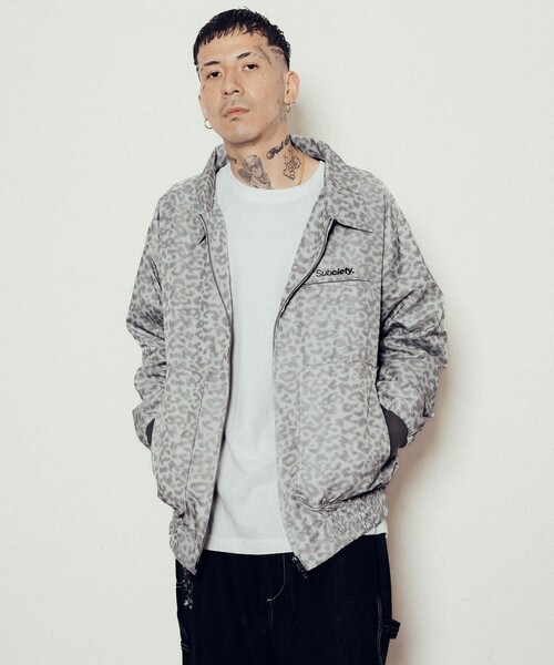 Subciety（サブサエティ）の「Leopard nylon blouson（ブルゾン・メンズ・グレー/ベージュ/ブラック・X-LARGE/SMALL/MEDIUM/LARGE）」の22枚目の写真