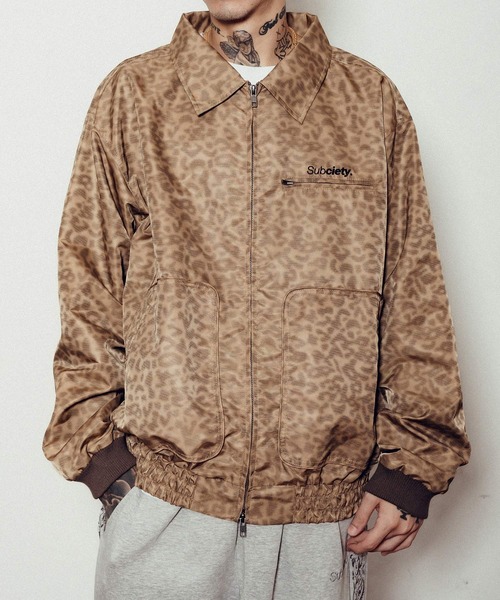 Subciety（サブサエティ）の「Leopard nylon blouson（ブルゾン・メンズ・グレー/ベージュ/ブラック・X-LARGE/SMALL/MEDIUM/LARGE）」の3枚目の写真