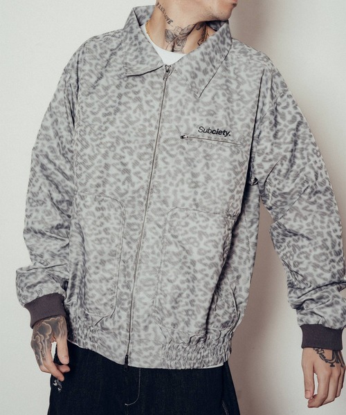 Subciety（サブサエティ）の「Leopard nylon blouson（ブルゾン・メンズ・グレー/ベージュ/ブラック・X-LARGE/SMALL/MEDIUM/LARGE）」の10枚目の写真