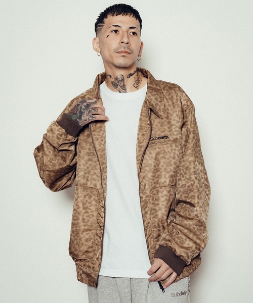 Subciety（サブサエティ）の「Leopard nylon blouson（ブルゾン・メンズ・グレー/ベージュ/ブラック・X-LARGE/SMALL/MEDIUM/LARGE）」の13枚目の写真