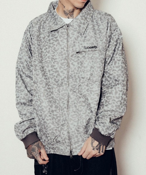 Subciety（サブサエティ）の「Leopard nylon blouson（ブルゾン・メンズ・グレー/ベージュ/ブラック・X-LARGE/SMALL/MEDIUM/LARGE）」の16枚目の写真
