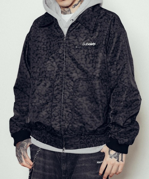Subciety（サブサエティ）の「Leopard nylon blouson（ブルゾン・メンズ・グレー/ベージュ/ブラック・X-LARGE/SMALL/MEDIUM/LARGE）」の15枚目の写真