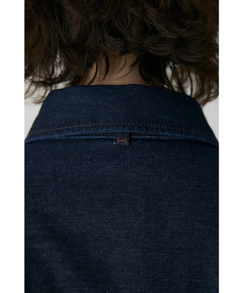 crie conforto（クリーコンフォルト）の「ボウタイデニムシャツ　冬服 / 2WAY / リボン（シャツ/ブラウス・レディース・インディゴブルー/ライトブルー・FREE）」の10枚目の写真