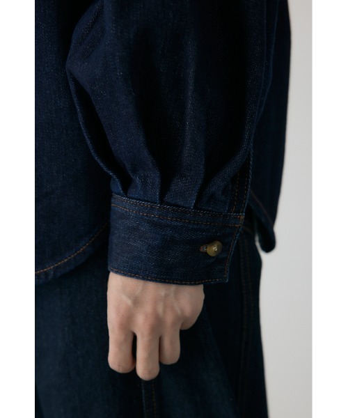 新品未使用タグ付き　クリーンコンフォルト ボウタイデニムシャツ　2WAY リボン ボウタイデニムシャツ 秋服 / 冬服 / 2WAY / リボン（シャツ