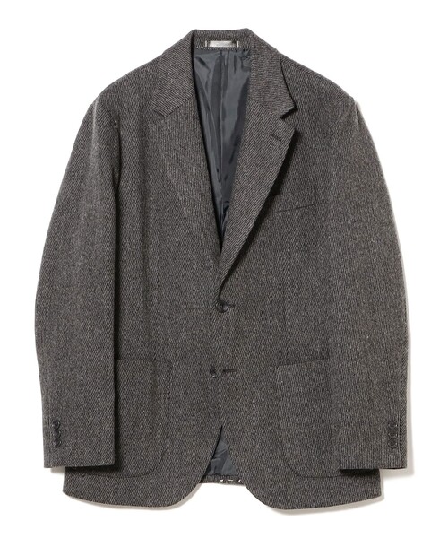 B:MING by BEAMS（ビーミングバイビームス）の「RE:NEWOOL(R) ウールカシミヤ カルゼ 2ボタン ジャケット（テーラードジャケット・メンズ・グレー/ネイビー・L/M/S/XL）」の2枚目の写真