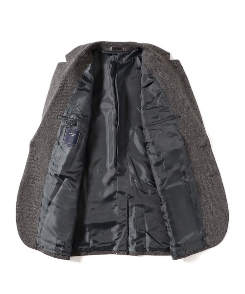 B:MING by BEAMS（ビーミングバイビームス）の「RE:NEWOOL(R) ウールカシミヤ カルゼ 2ボタン ジャケット（テーラードジャケット・メンズ・グレー/ネイビー・L/M/S/XL）」の7枚目の写真