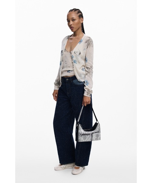 Desigual(デシグアル)の「Python pattern 3-in-1 shoulder bag / パイソンパターン3イン1ショルダーバッグ(ハンドバッグ・レディース・ブラック・FREE)」の8枚目の写真