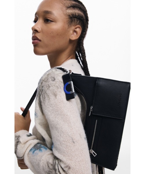 Desigual(デシグアル)の「Python pattern 3-in-1 shoulder bag / パイソンパターン3イン1ショルダーバッグ(ハンドバッグ・レディース・ブラック・FREE)」の9枚目の写真