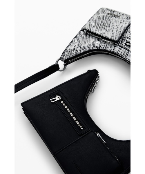 Desigual(デシグアル)の「Python pattern 3-in-1 shoulder bag / パイソンパターン3イン1ショルダーバッグ(ハンドバッグ・レディース・ブラック・FREE)」の10枚目の写真