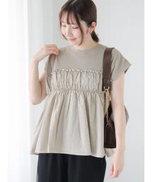 Te chichi TERRASSE（テチチテラス）の「ピグメント加工ドッキングトップス（その他トップス）」