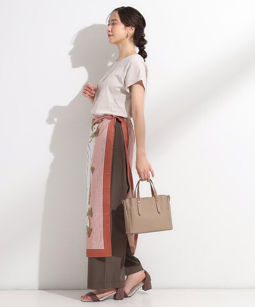 SHOO・LA・RUE(シューラルー)の「【2WAY】キャンバス風合皮トート(トートバッグ・レディース・ベージュ系4/ブラック系4/ブラウン系5・00)」の13枚目の写真