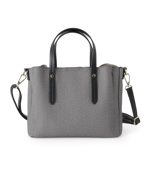 SHOO・LA・RUE(シューラルー)の「【2WAY】キャンバス風合皮トート(トートバッグ・レディース・ベージュ系4/ブラック系4/ブラウン系5・00)」の16枚目の写真