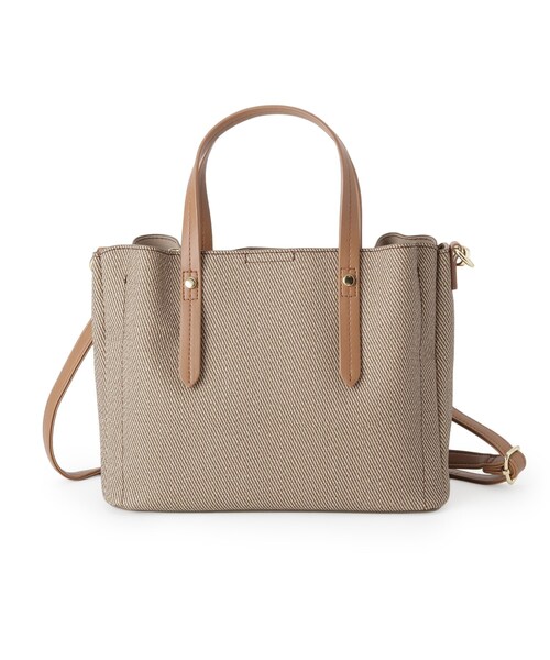 SHOO・LA・RUE(シューラルー)の「【2WAY】キャンバス風合皮トート(トートバッグ・レディース・ベージュ系4/ブラック系4/ブラウン系5・00)」の17枚目の写真