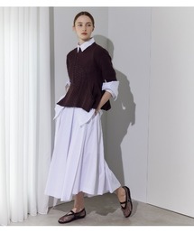 LE CIEL BLEU | タフタミディスカート / Taffeta Midi Skirt(スカート)