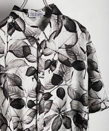 美品 LEONARD SPORT 総柄 ブラウス モノトーン ボタニカル 44 美品 LEONARD SPORT 総柄 ブラウス モノトーン ボタニカル 44