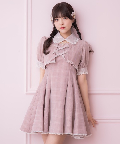 【新品】ROJITA ダブルリボンボレロライクワンピース ROJITA（ロジータ）の「ボレロ風ダブルリボンワンピース（ワンピース