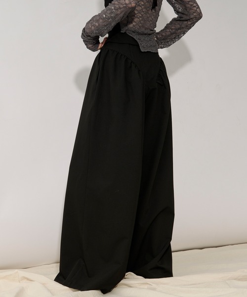 Ezick(エジック)の「2way corset リングジップワイドパンツ(スラックス・レディース・グレー/ブラック・SMALL/MEDIUM)」の17枚目の写真