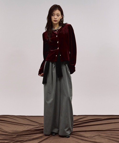 Ezick(エジック)の「2way corset リングジップワイドパンツ(スラックス・レディース・グレー/ブラック・SMALL/MEDIUM)」の15枚目の写真
