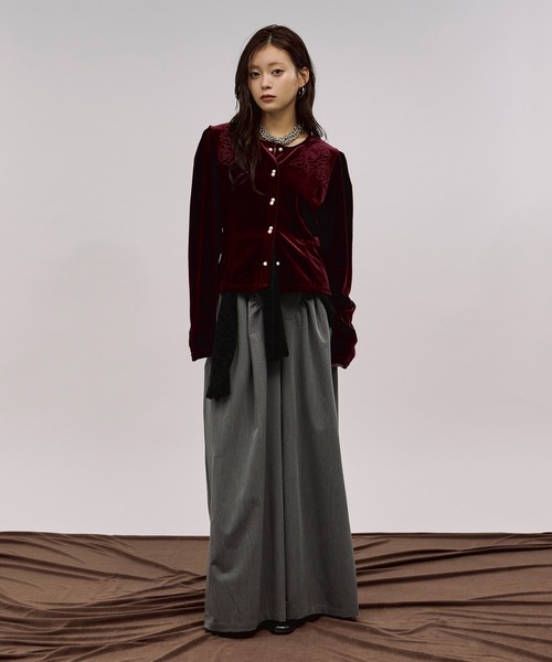 Ezick(エジック)の「2way corset リングジップワイドパンツ(スラックス・レディース・グレー/ブラック・SMALL/MEDIUM)」の16枚目の写真