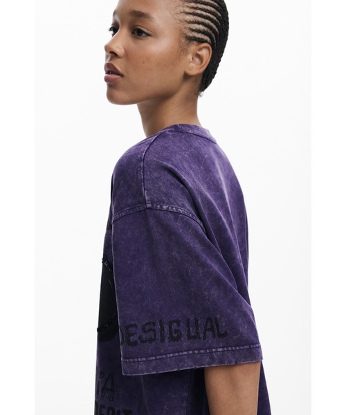 Desigual(デシグアル)の「ヴィンテージ風ミッキーマウススパンコールTシャツ(Tシャツ/カットソー・レディース・ブラック・S/L/M)」の3枚目の写真