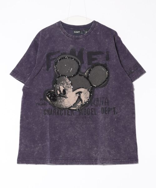 Desigual(デシグアル)の「ヴィンテージ風ミッキーマウススパンコールTシャツ(Tシャツ/カットソー・レディース・ブラック・S/L/M)」の7枚目の写真
