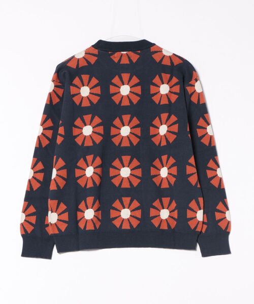 BOBO CHOSES（ボボショーズ）の「Flower jacquard relaxed jumper（ニット/セーター・レディース・ネイビー・L/M/S/XS/XL）」の6枚目の写真