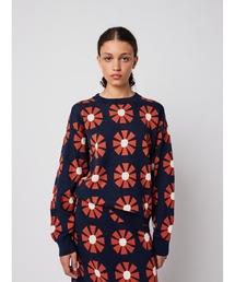 BOBO CHOSES | Flower jacquard relaxed jumper(ニット/セーター)