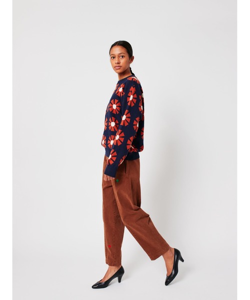 BOBO CHOSES（ボボショーズ）の「Flower jacquard relaxed jumper（ニット/セーター・レディース・ネイビー・L/M/S/XS/XL）」の10枚目の写真