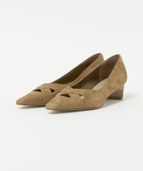 ODETTE E ODILE（オデットエオディール）の「ナロースクエアクロス パンプス40↓↑（パンプス・レディース・ブラック/ブラウン系/ベージュ・23cm/24.5cm/22.5cm/24cm/25cm/22cm/23.5cm）」の7枚目の写真