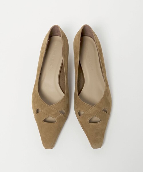 ODETTE E ODILE（オデットエオディール）の「ナロースクエアクロス パンプス40↓↑（パンプス・レディース・ブラック/ブラウン系/ベージュ・23cm/24.5cm/22.5cm/24cm/25cm/22cm/23.5cm）」の8枚目の写真