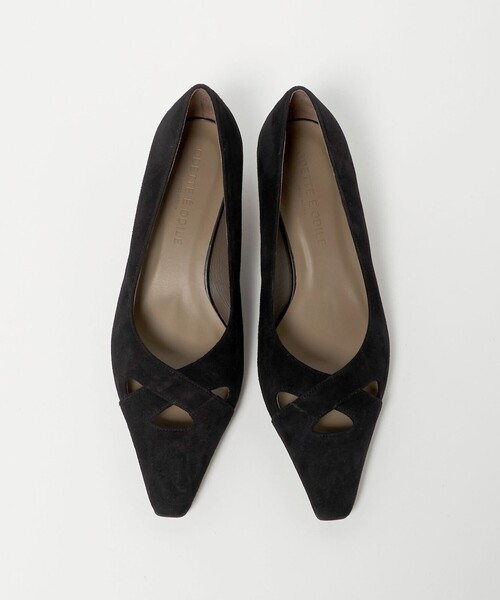ODETTE E ODILE（オデットエオディール）の「ナロースクエアクロス パンプス40↓↑（パンプス・レディース・ブラック/ブラウン系/ベージュ・23cm/24.5cm/22.5cm/24cm/25cm/22cm/23.5cm）」の15枚目の写真