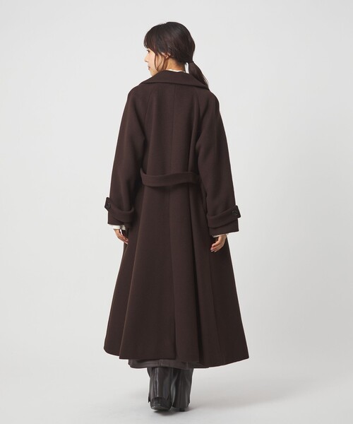 EMMEL REFINES＞EM ベルテッド フレア ロングコート（チェスターコート