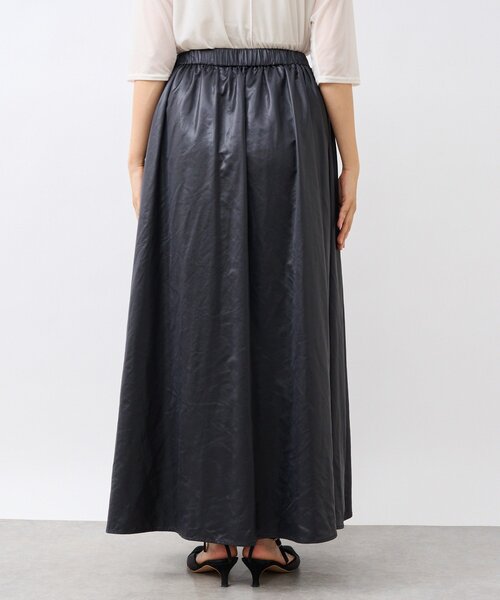 RIVE DROITE(リヴドロワ)の「【上品な光沢感】グロッシーギャザースカート(スカート・レディース・ブラック/ブラウン・38/36)」の22枚目の写真