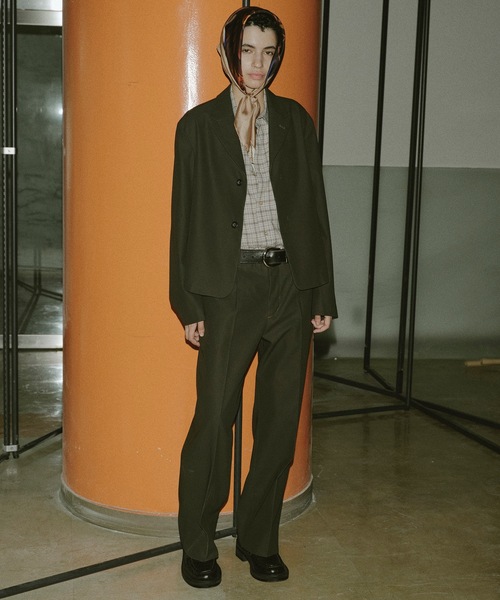 Jieda（ジエダ）の「ONE TUCK SLACKS（スラックス・メンズ・グレー/ブラック・1/2）」の19枚目の写真