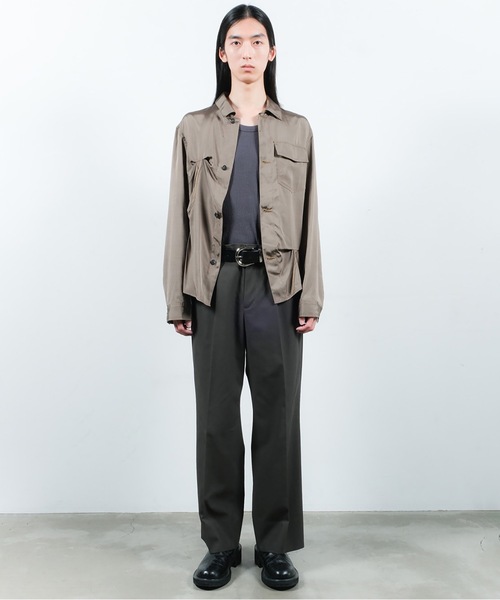 Jieda（ジエダ）の「ONE TUCK SLACKS（スラックス・メンズ・グレー/ブラック・1/2）」の21枚目の写真