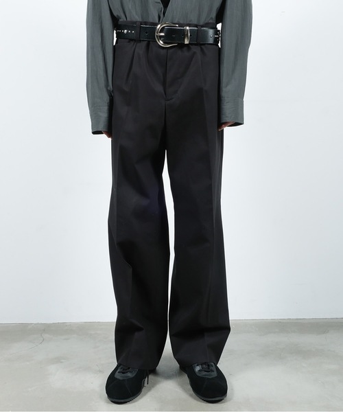 Jieda（ジエダ）の「ONE TUCK SLACKS（スラックス・メンズ・グレー/ブラック・1/2）」の7枚目の写真